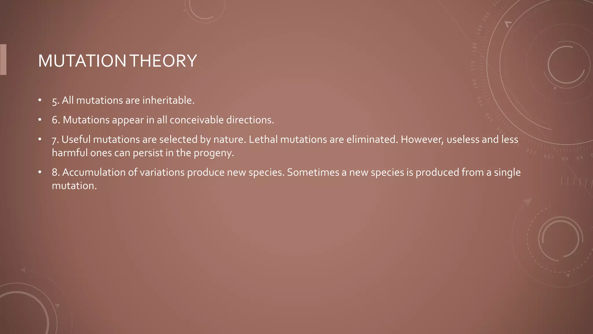 Mutation theory | PPTX