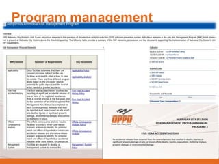 Program management
 