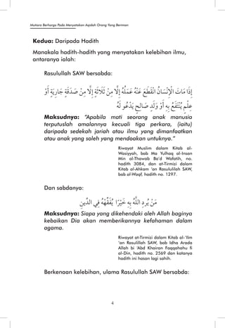 Mutiara Berharga Pada Menyatakan Aqidah Orang Yang Beriman 
4 
 