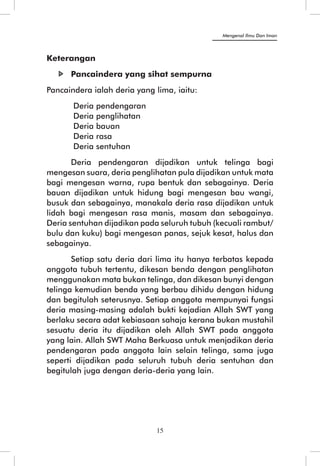 15 
Mengenal Ilmu Dan Iman 
 