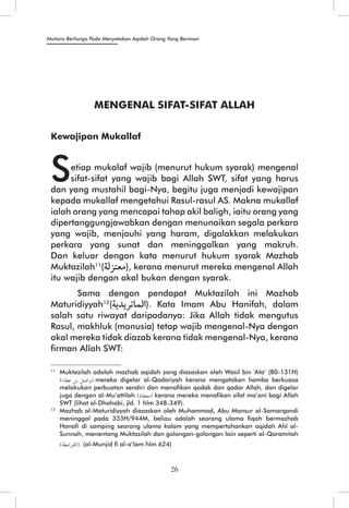 Mutiara Berharga Pada Menyatakan Aqidah Orang Yang Beriman 
26 
 