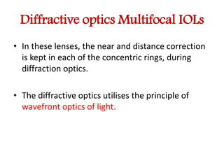 Profil Iol Diffractive Mutifocal iols | PPTX
