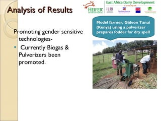 Stepping out in the right direction: Integrating gender in EADD