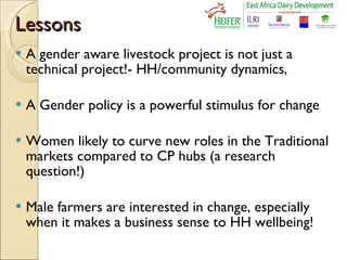 Stepping out in the right direction: Integrating gender in EADD