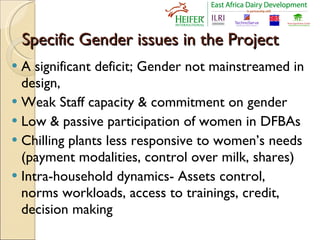 Stepping out in the right direction: Integrating gender in EADD
