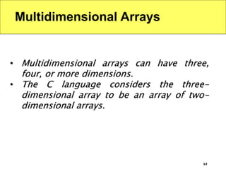 Two Dimensional Array | PPT