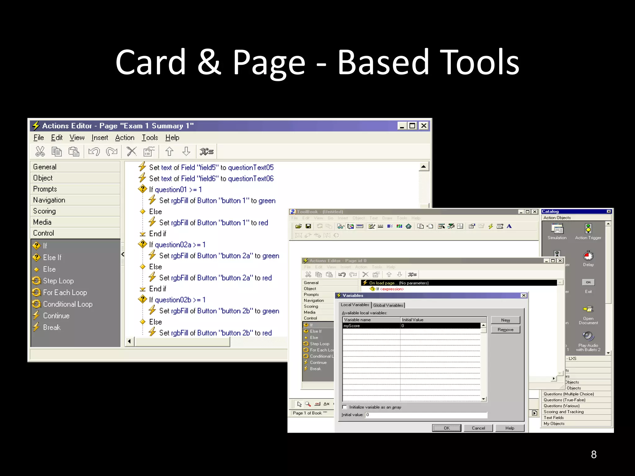 Card & Page - Based Tools




                            8
 