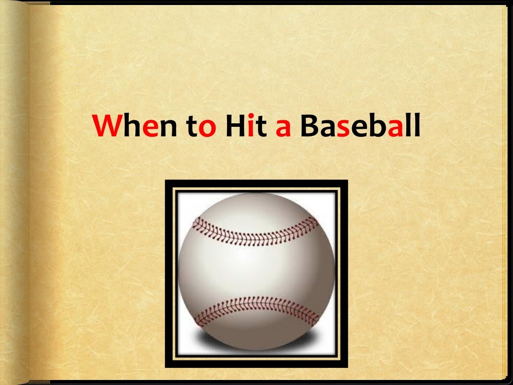 Social Story When to Hit a Baseball