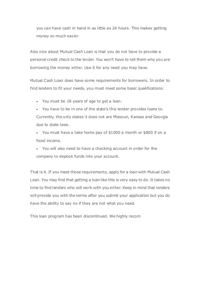 Cash money online loan application photo 2