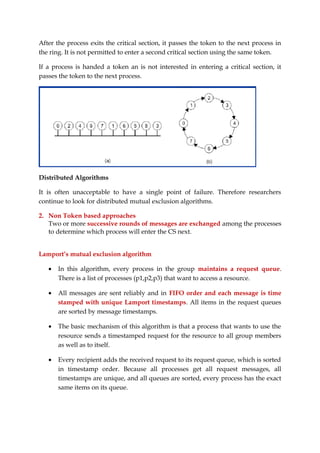Distributed Mutual exclusion algorithms | DOC