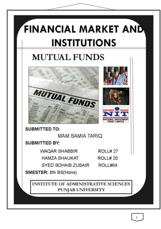 MUTUAL FUNDS




               1
 