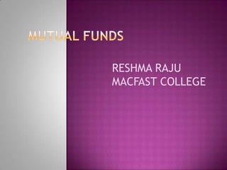 RESHMA RAJU
MACFAST COLLEGE
 