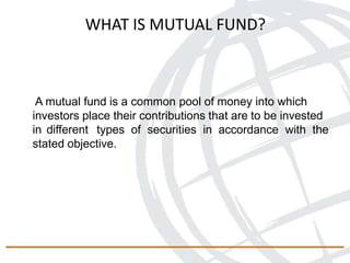 Fund Pool Mutual fund | PPTX