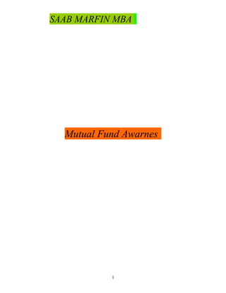 Mutual fund awarness