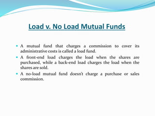 Mutual funds | PPTX