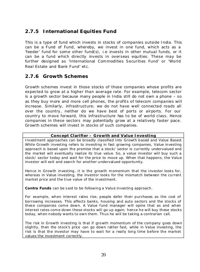 Ncfm Mutual Funds A Beginners Module Nse
