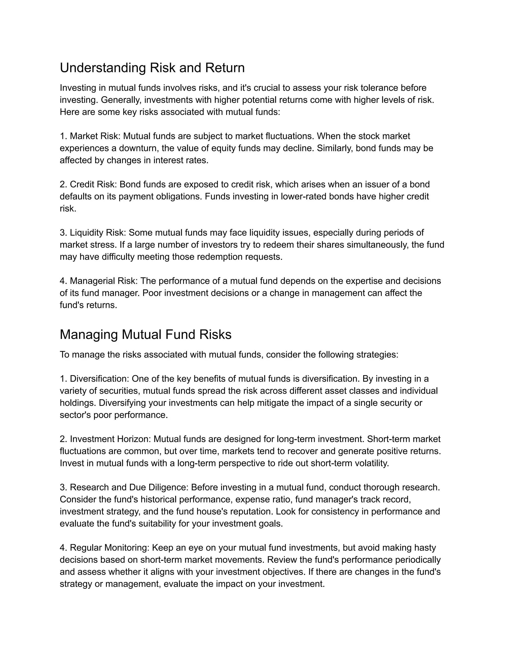 Mutual Funds Investment 101 Pdf Mutual Funds Investment 101 Pdf