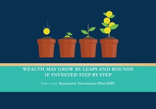 WEALTH MAY GROW BY LEAPS AND BOUNDS
IF INVESTED STEP BY STEP
Start your Systematic Investment Plan (SIP)
 