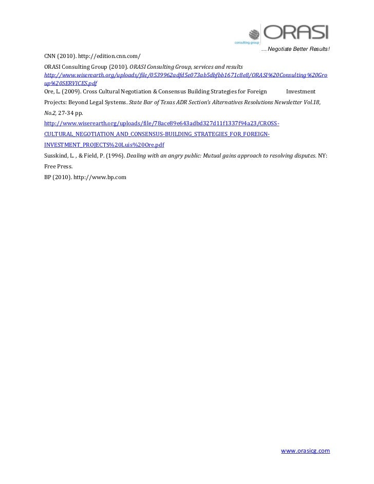 Mutual Gains Approach To Crisis Management And Risk