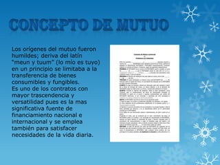 EL MUTUO [DIAPOSITIVAS] - ANDRÉS CUSI ARREDONDO | PPTX
