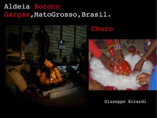 Choro  Aldeia  Bororo Garças ,MatoGrosso,Brasil. Giuseppe Birardi 