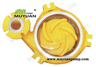 Muyuan series mv slurry pump spare parts