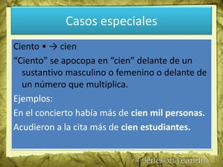 Tanto • -> tan “Tanto” se apocopa en “tan” delante de un adjetivo, un adverbio.Ejemplo: ¡Este puesto es tan importante para mí!¡OJO!“Tanto” no se apocopa delante de un sustantivo.Ejemplo: ¡Tengo tanto miedo!Casos especiales