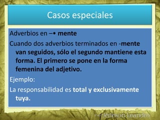 Ciento • -> cien “Ciento” se apocopa en “cien” delante de un sustantivo masculino o femenino o delante de un número que multiplica. Ejemplos: En el concierto había más de cien mil personas. Acudieron a la cita más de cien estudiantes.Casos especiales