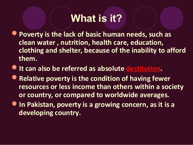 poverty introduction for assignment