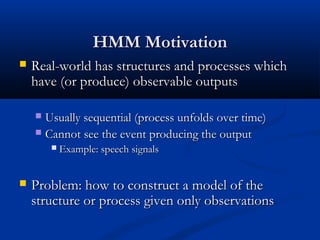 Hmm Structure HIDDEN MARKOV MODEL AND ITS APPLICATION | PPT
