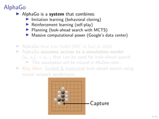 Reinforcement Learning Alphagoexample MuZero - ML + Security Reading Group | PDF