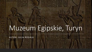 Muzeum Egipskie, Turyn
AUTOR: JULIA ROGALA
 