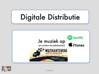 @MarsM
1
Digitale Distributie
Je muziek op
(en andere Muziekdiensten)
 