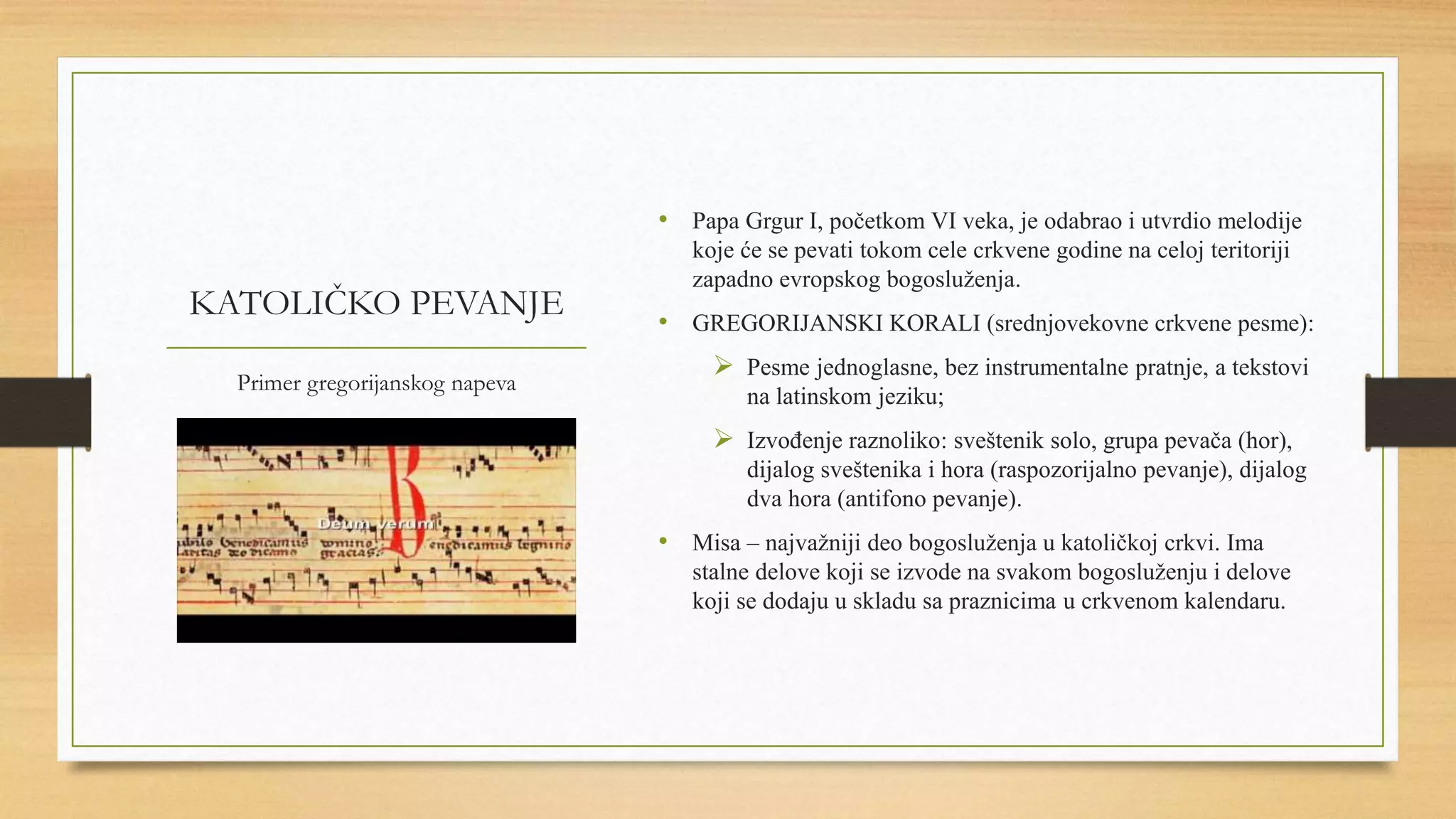 Muzika srednjeg veka 123 | PPT
