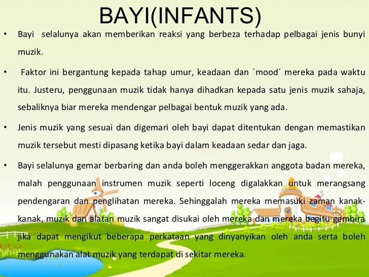Permainan Kanak Kanak Di Tadika Muzik Dan Jenis Mereka