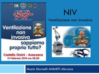 Muzio Stornelli ANIARTI Abruzzo NIV Ventilazione non invasiva 