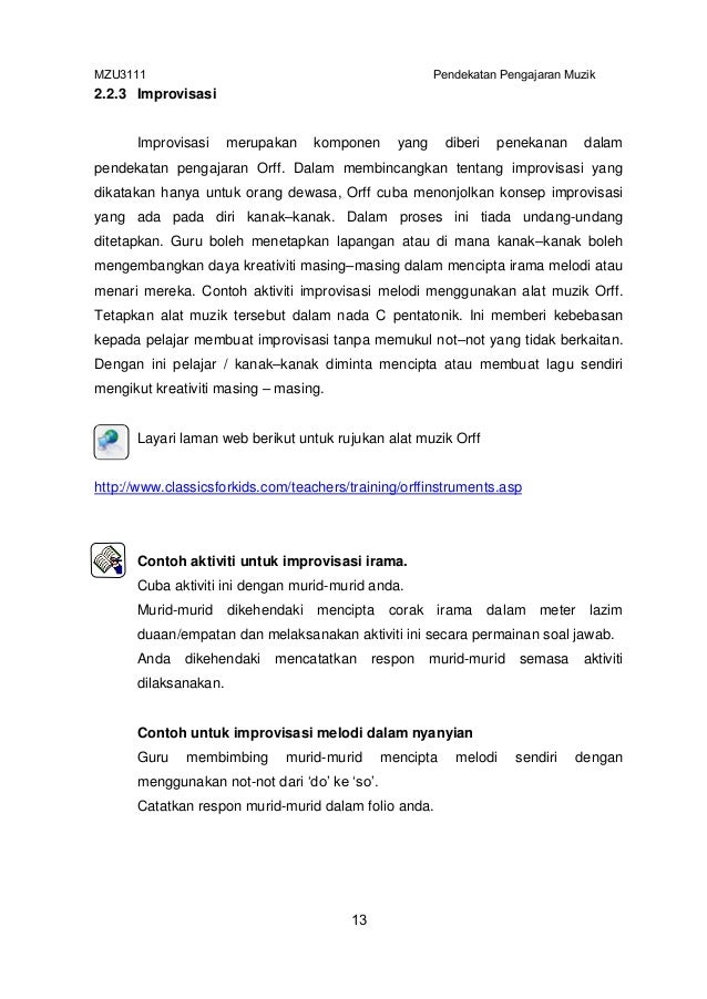 Pendekatan Pengajaran Muzik Muzk3093