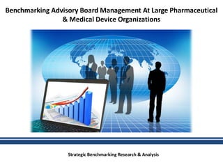 Strategic Benchmarking Research & Analysis
Benchmarking Advisory Board Management At Large Pharmaceutical
& Medical Device Organizations
 
