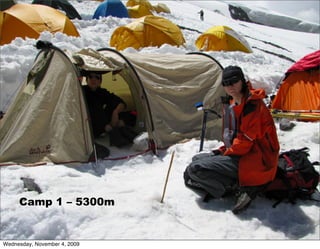Camp 1 – 5300m


Wednesday, November 4, 2009
 