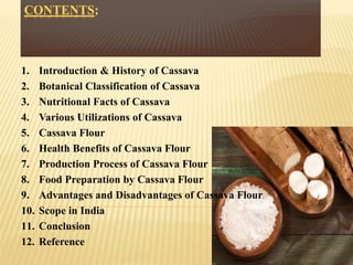 Cassava Flour : Utilization in Food