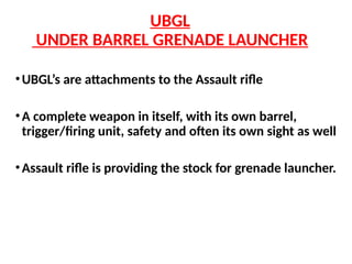 Ubgl Shell Muzzle Attachments for small arms .pptx
