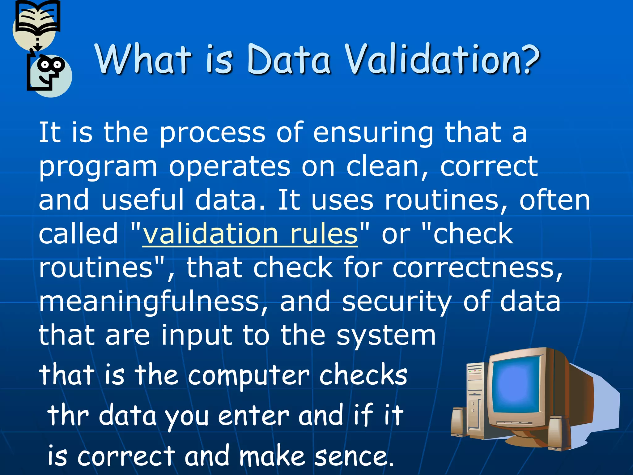 Data validation | PPT