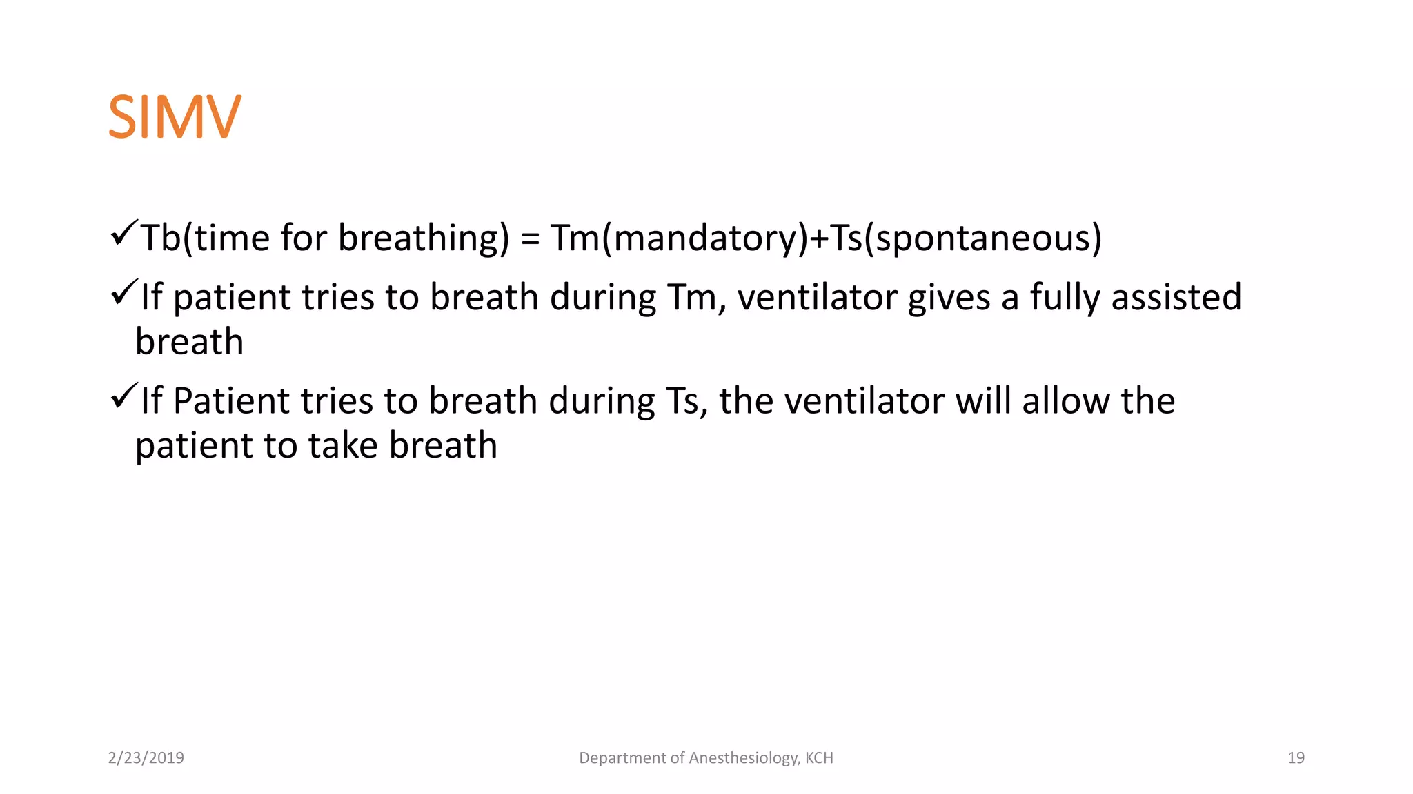 Mechanical Ventilation -Modes for Pediatrics | PPTX
