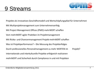 9 Streams Projekte als innovatives Geschäftsmodell und Wertschöpfungspfad für Unternehmen 
