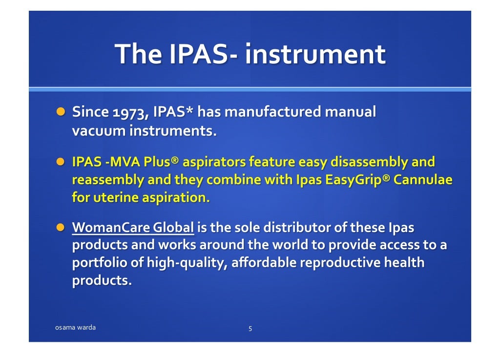 MANUAL VACUUM ASPIRATION