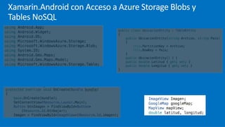 Microsoft Virtual Academy - Live Session - Xamarin con Azure Storage