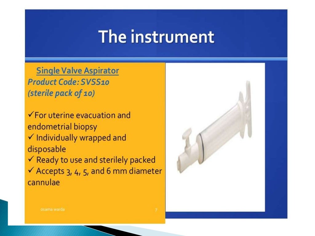 Manual vacuum aspiration