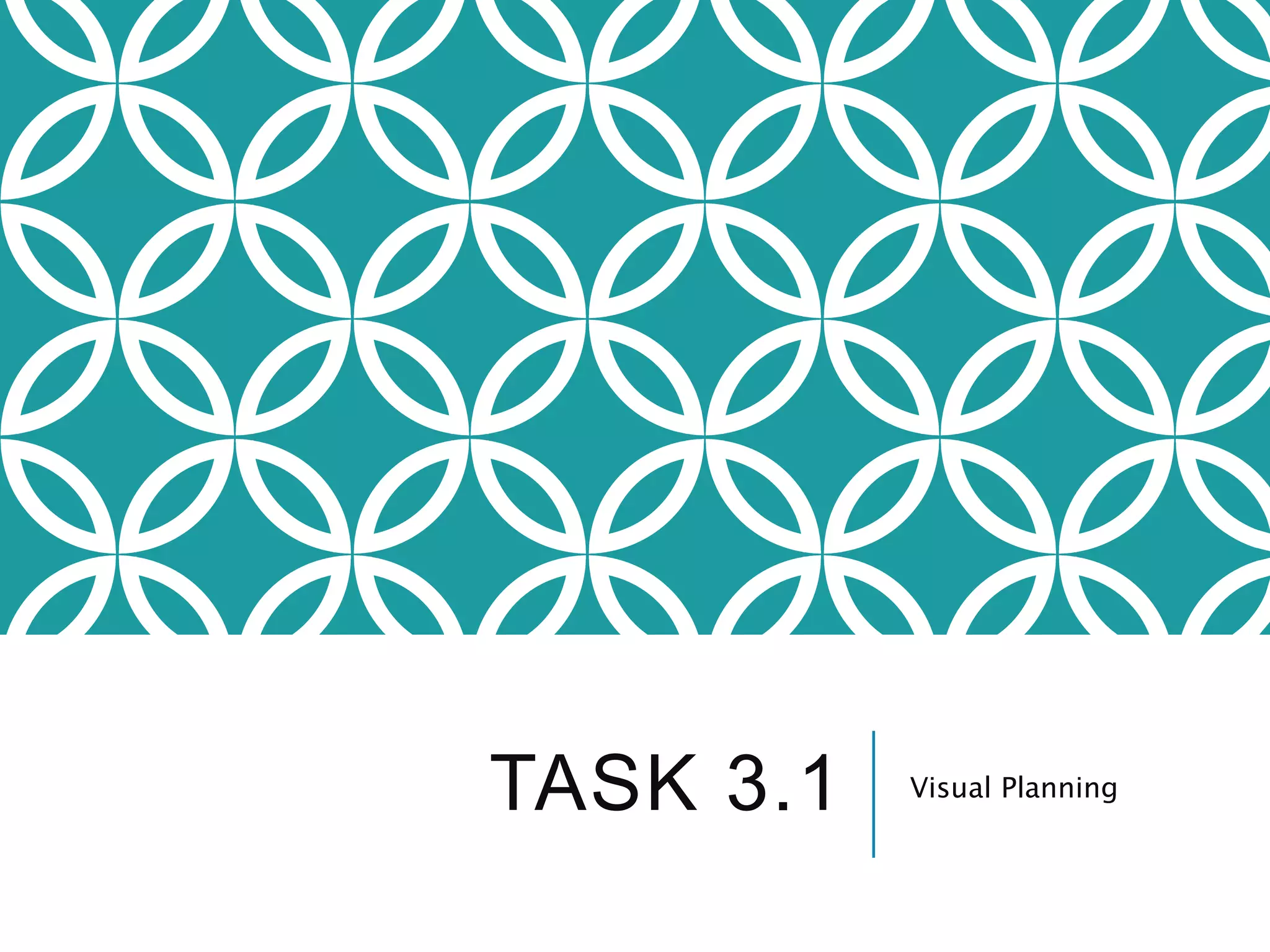 TASK 3.1 Visual Planning
 