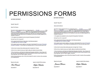 PERMISSIONS FORMS
 