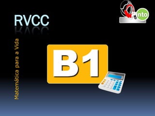 Matemática para a Vida
                         RVCC


     B1
 